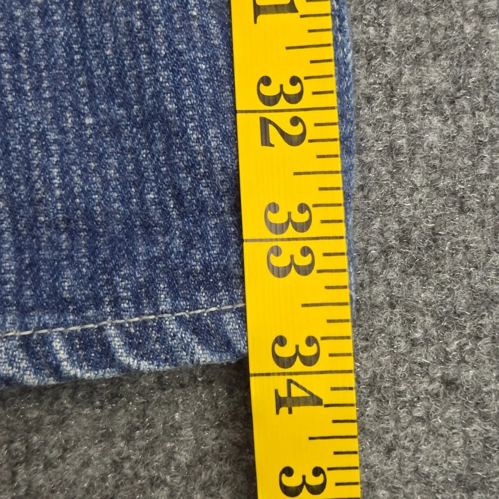 Vintage Levis 501-0119 Jeans Railroad Hickory Pinstripe Denim 31x33 80s Made USA